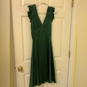 Trashy Diva Deep Green Dress 1940s style